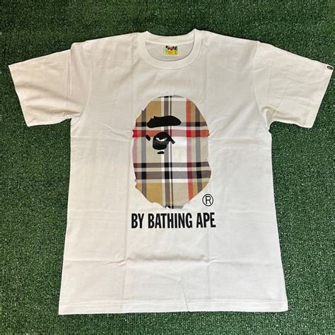 bape burberry hoodie|upside down bape shirt.